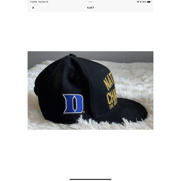 Duke University Blue Devils 2015 National Champions Nike Snapback Hat Cap NCAA - Picture 4 of 7
